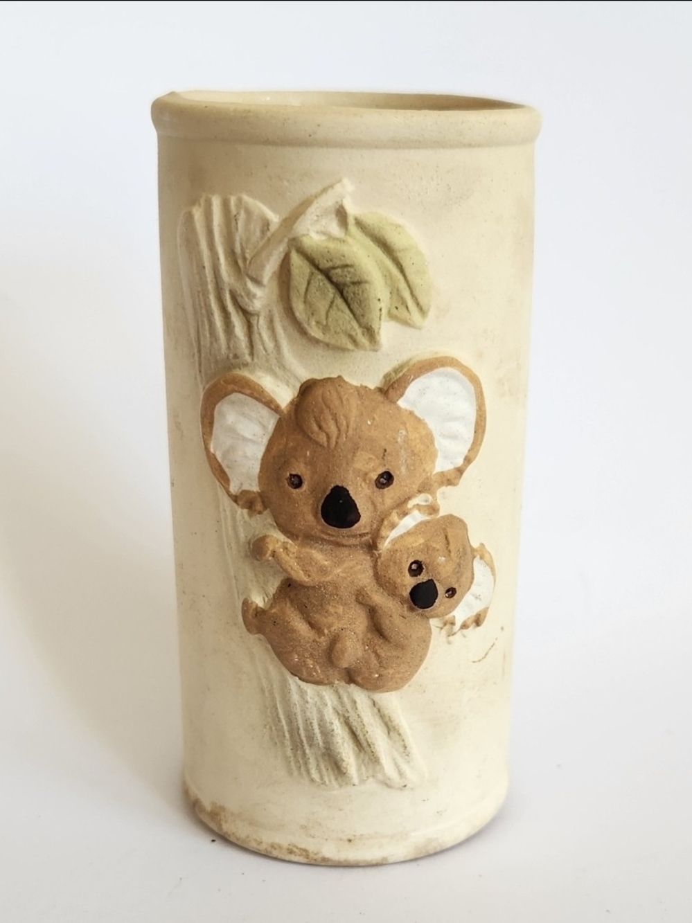 Vintage Koala Bear Ceramic Stoneware bud vase Australia Animal Cute